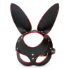 LuxuryFantasy Masque de Lapin Punk Rabbit Noir et Rouge